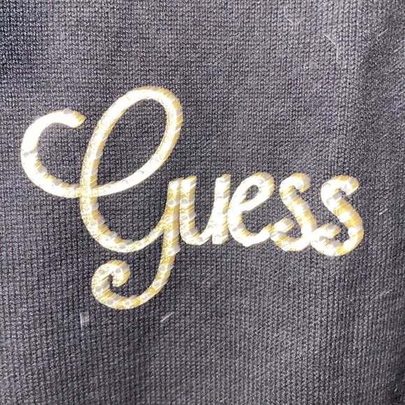Guess hooded zip up sweater - size XL youth - Picture 5 of 8